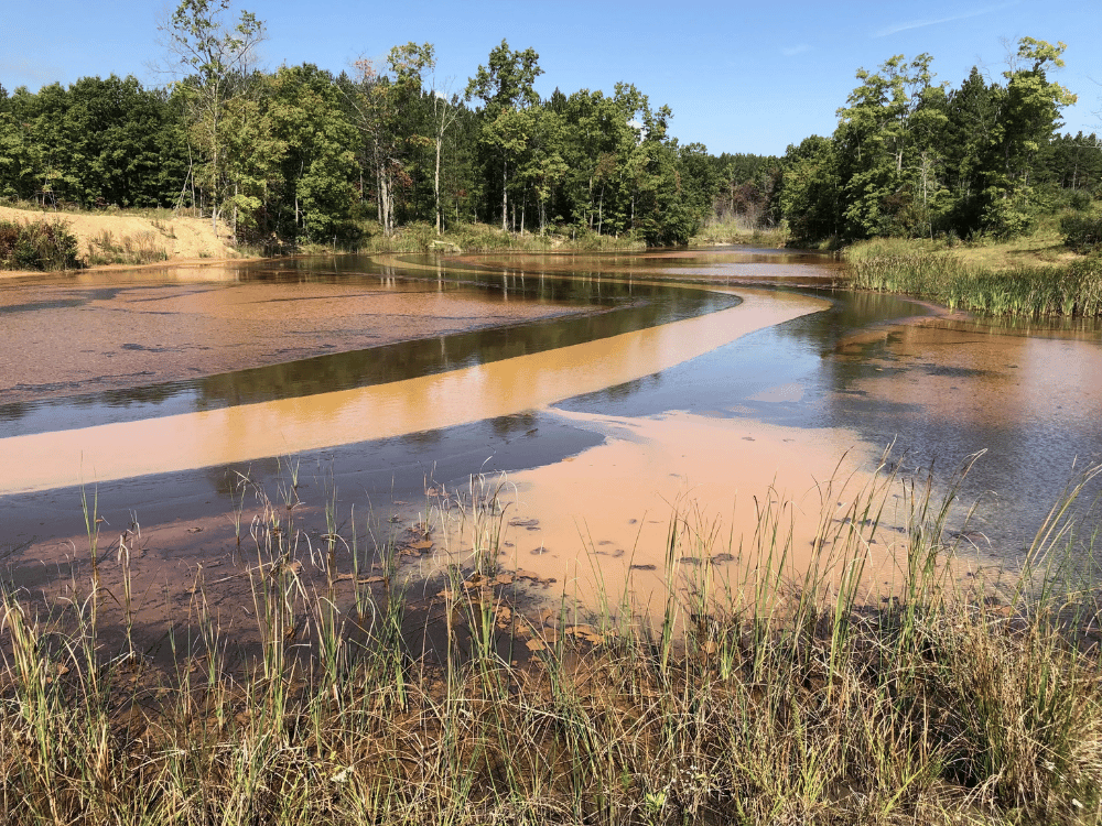 Initial treatment basin at main area